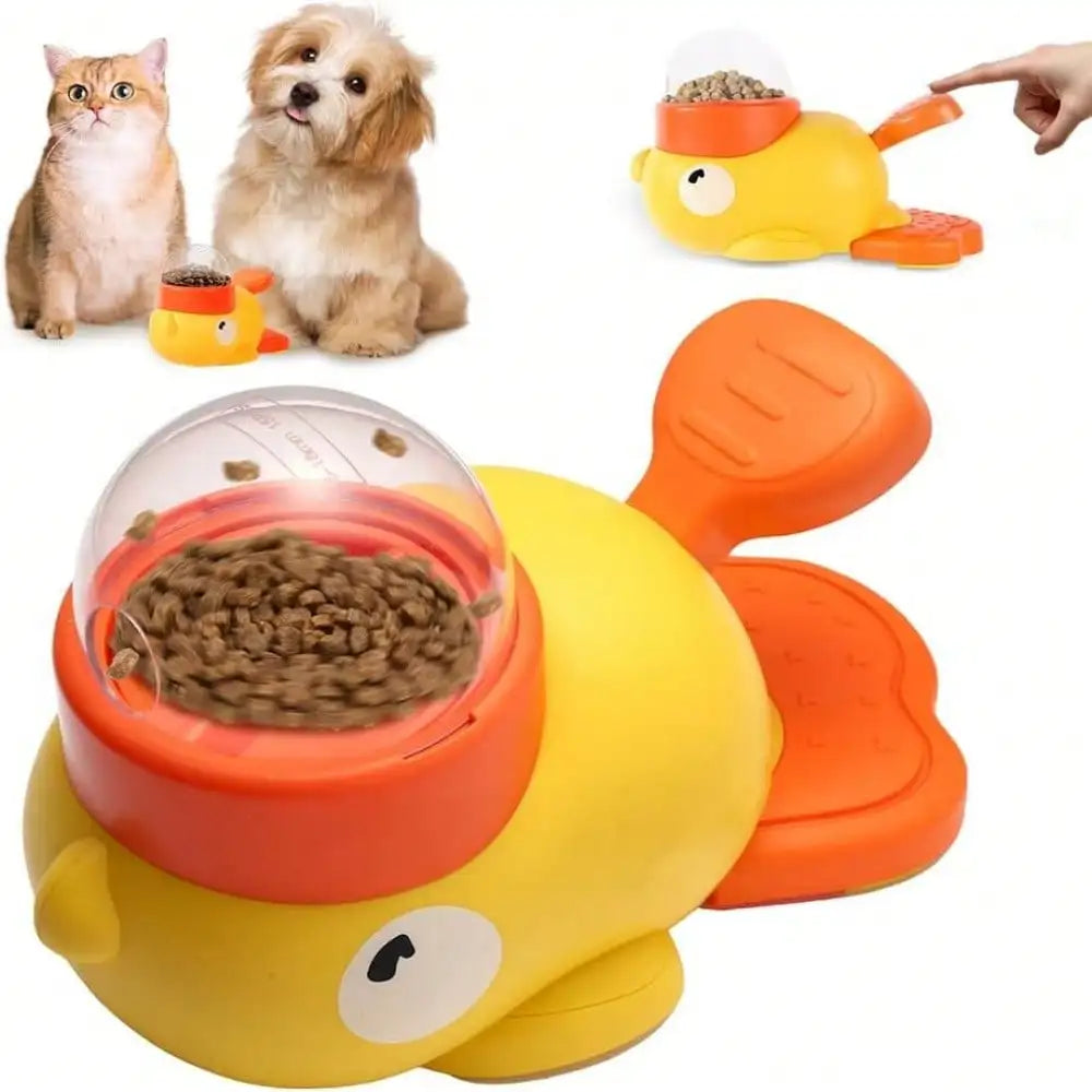 Duck-Shaped Dog Treat Puzzle